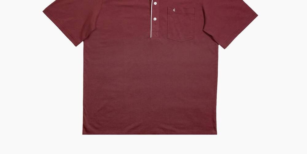 NEW CRIQUET men's throwback players shirt in maroon